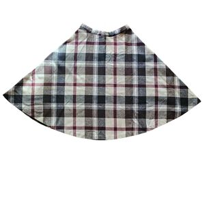 Vintage Wool Blend Sears Plaid Modest Skirt, Fits like Medium, Size 14 P, a-line